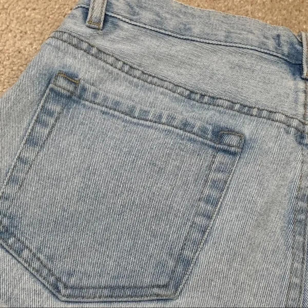 Forever 21 Light Wash Denim Cuffed Shorts 27 - Image 5