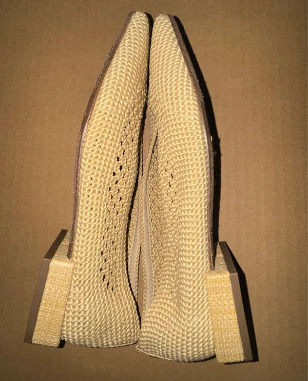 Sam Edelman Women's Kasey Knit Ballerina Flats size 7M beige - Image 5