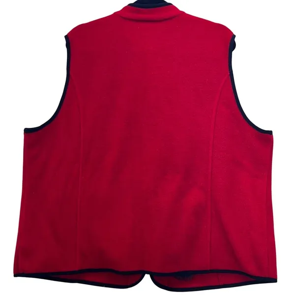 Susan Graver Fleece Vest‎ Red 2X - Image 7