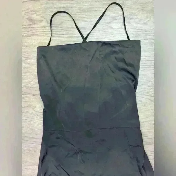 Parisian NWT Women’s Petite Satin Cowl Neck Cami Mini Black Dress Size 10‎ - Image 5