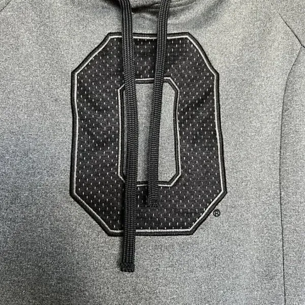 NEW Ohio State Buckeyes Hoodie SMALL Gray Scarlet & Gray Pullover Sweatshirt - Image 4