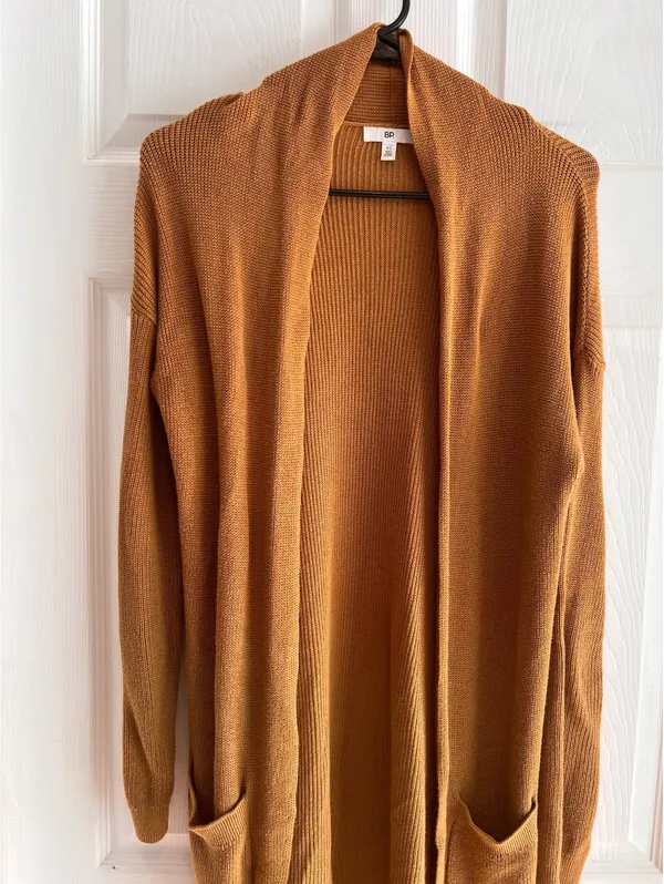 BP Brown Long Open Cardigan XS/S - Image 2