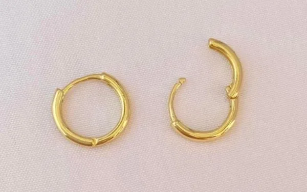 Small Hoop Earrings,10mm Gold Hoop Earrings - Image 3
