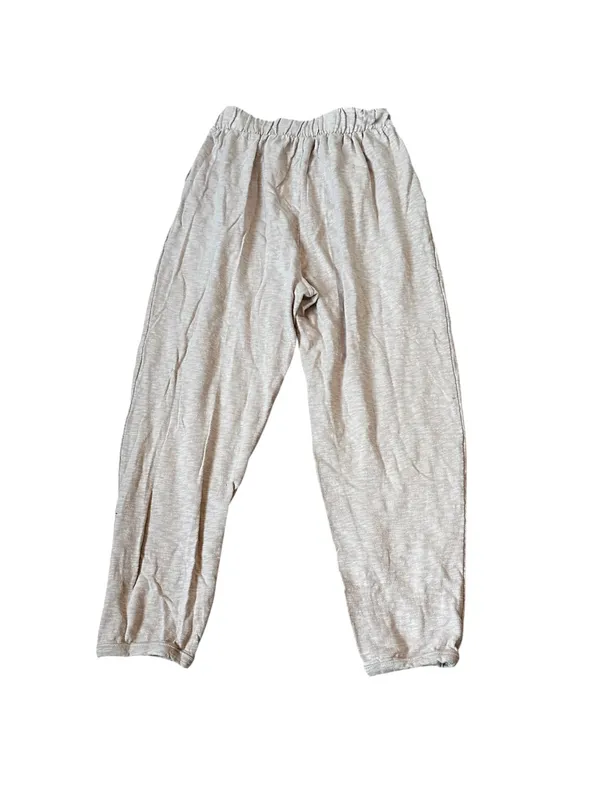 Free People Beach Pink Slub Knit Cotton Harem Style Pants Slouchy Grunge Casual - Image 4
