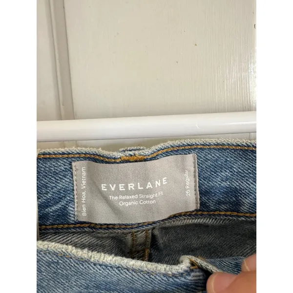 NWT Everlane organic cotton‎ The Relaxed Straight Fit Jean size 26 regular - Image 4