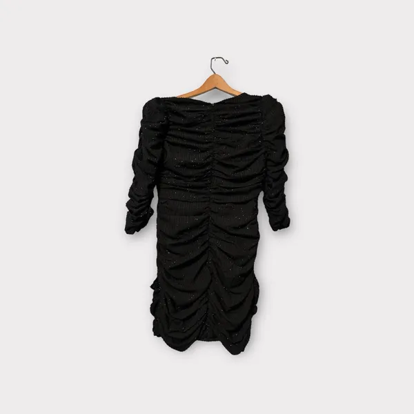 DO+BE Black Ruched Sparkly‎ Scrunch 6 for $36 Dress Size Small - Image 2