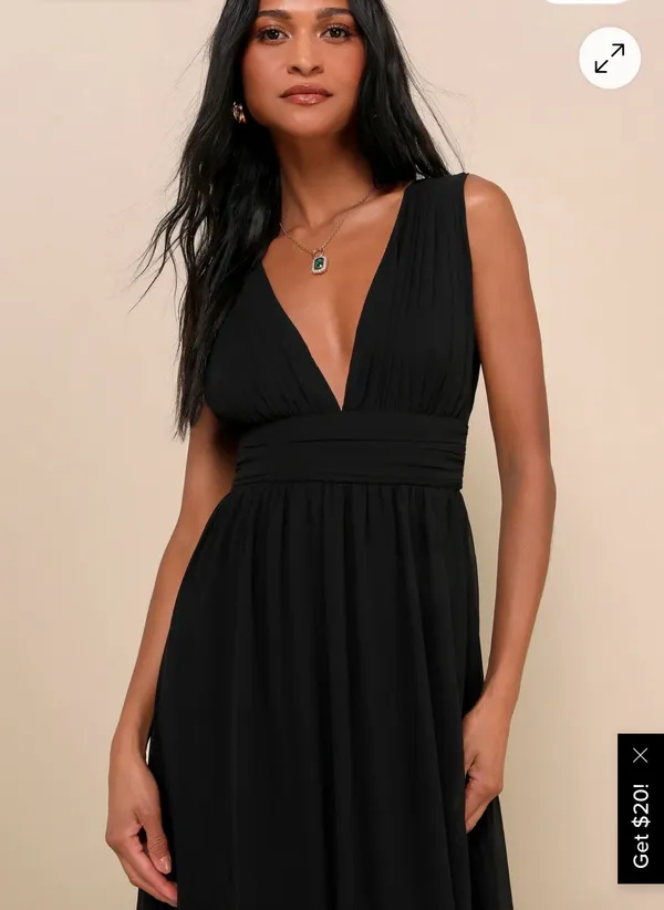 Lulus Black Maxi Dress - Image 4