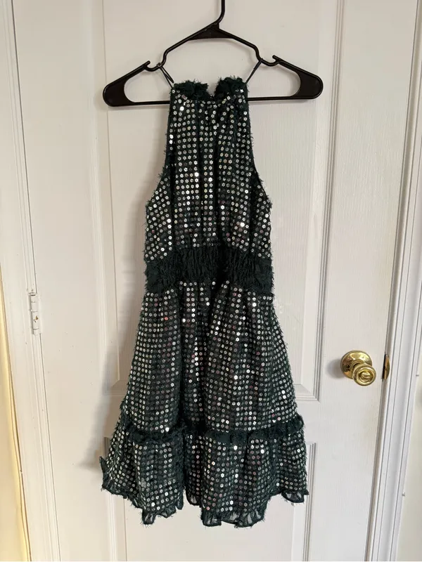 Anthropologie Somerset Shine Mini Halter Dress - Image 11