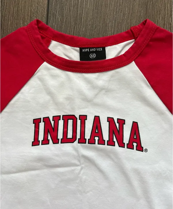 Hype & Vice Baby Tee Indiana University - Image 2