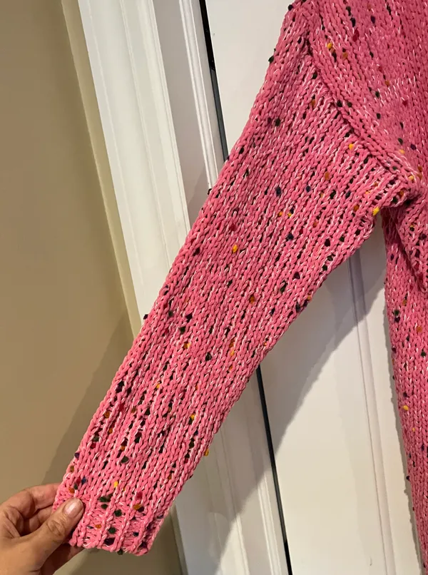Pink And Rainbow Sweater - Image 5