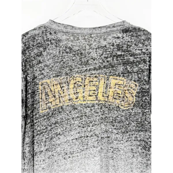Free People Los Angeles Burnout Short Sleeve‎ Tee Women's Size S Grey Boho - Image 6