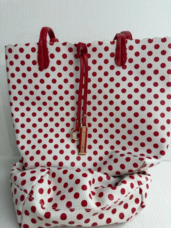 Imoshion USA Red & White Polka Dot Tote & Make Up Bag Set - Image 8