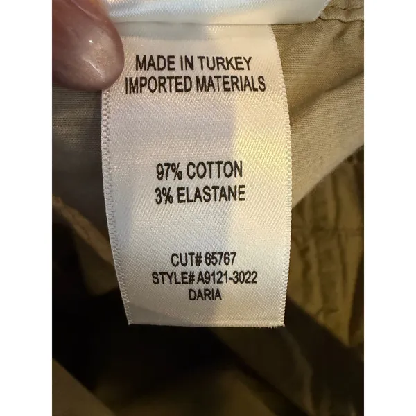 Agolde Daria Utility Pants Women 25 Khaki Tan Poplin Cargo Streetwear Designer - Image 10