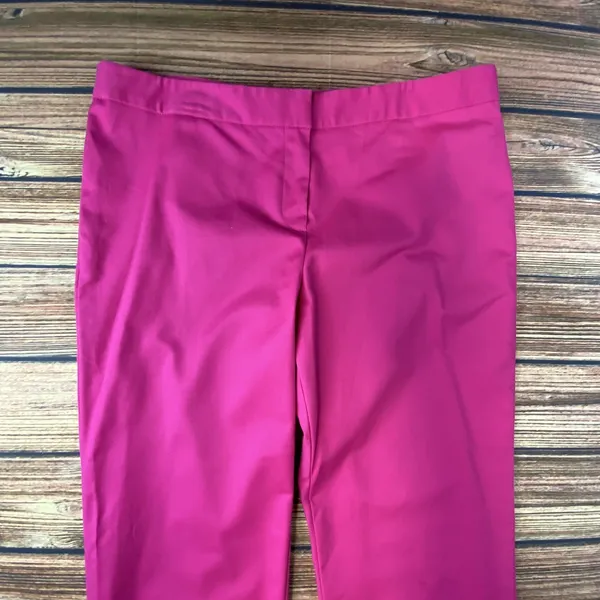 Kasper Womens Pink Straight Leg Dress Pants Size 10P Petite Casual Barbiecore - Image 3