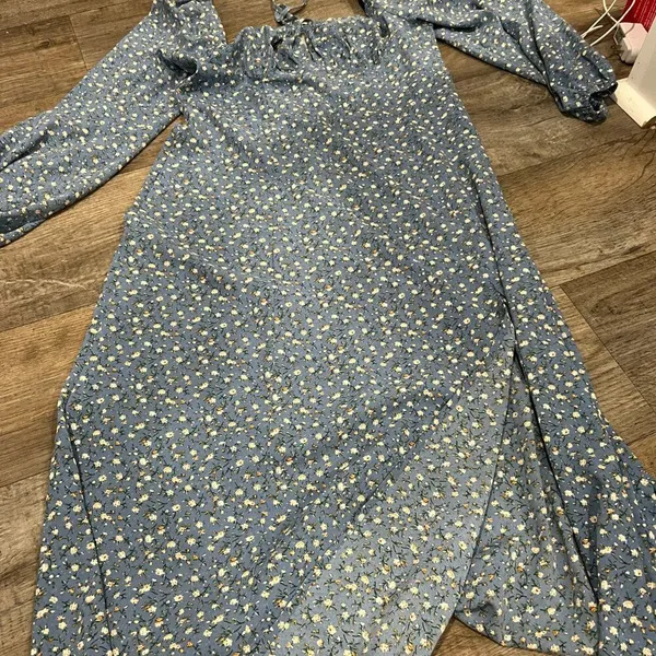 Cider xl floral blue‎ maxi dress - Image 2