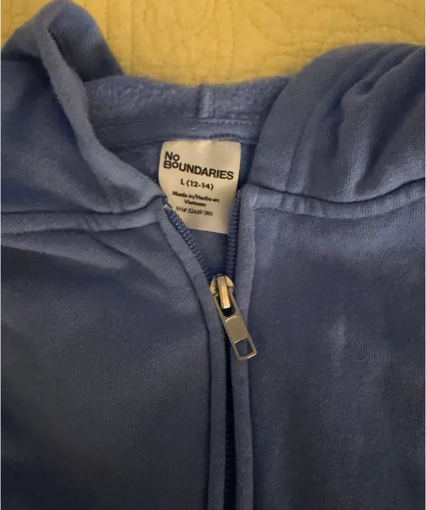 No Boundaries Cropped Zip-Up Hoodie - Image 2