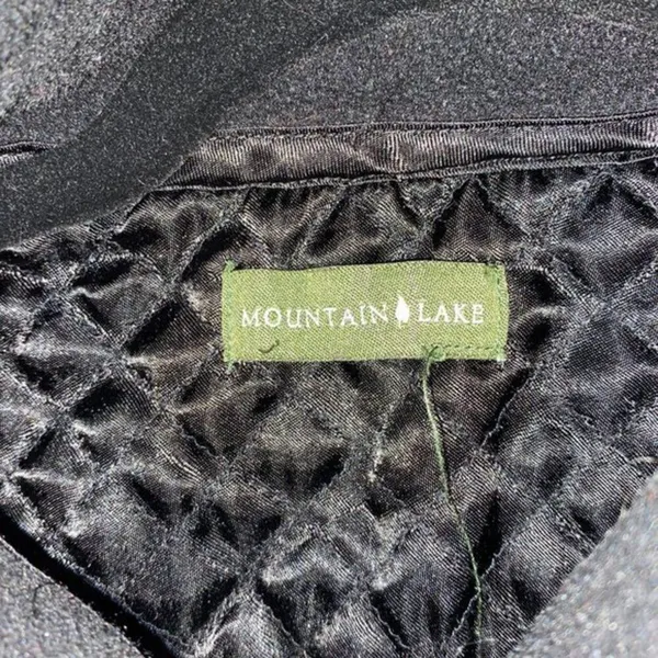 Mountain Lake Vintage Black Fleece Full Zip Vest Jacket Women's - Image 6