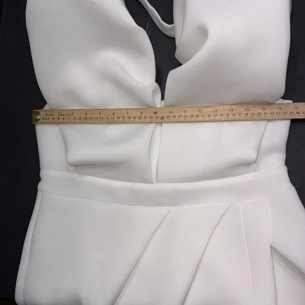 Bibi Bridal Shower White Dress Puff Icon Bride‎ Bachelorette Reception Dress XL - Image 11