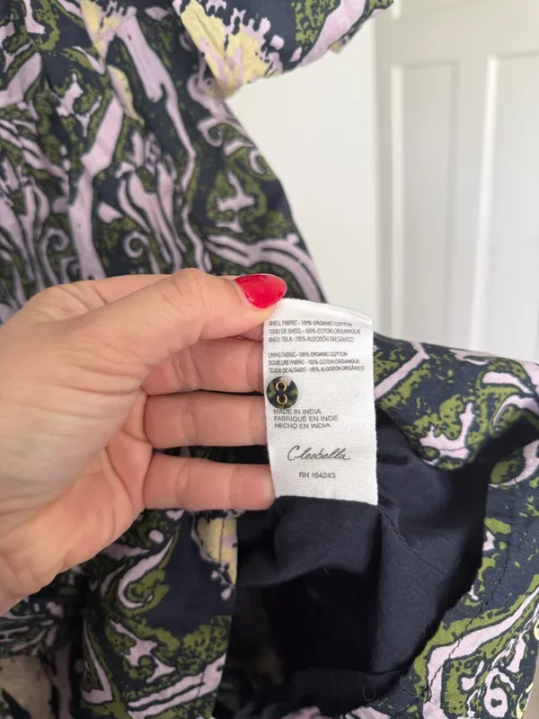 Cleobella Camden Mini‎ Dress Casablanca Floral Puff-Sleeve Dress Navy Lavender - Image 6