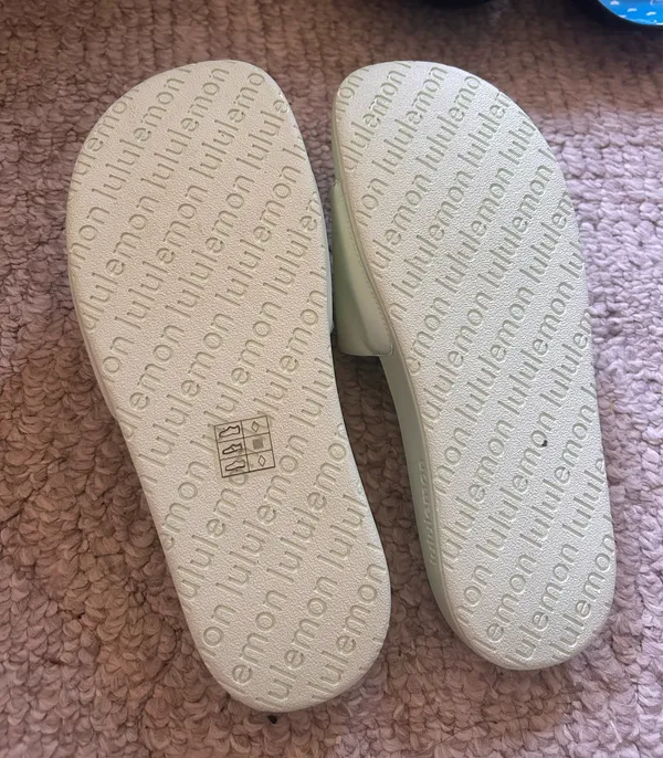 Lululemon Light Green Slides - Image 2