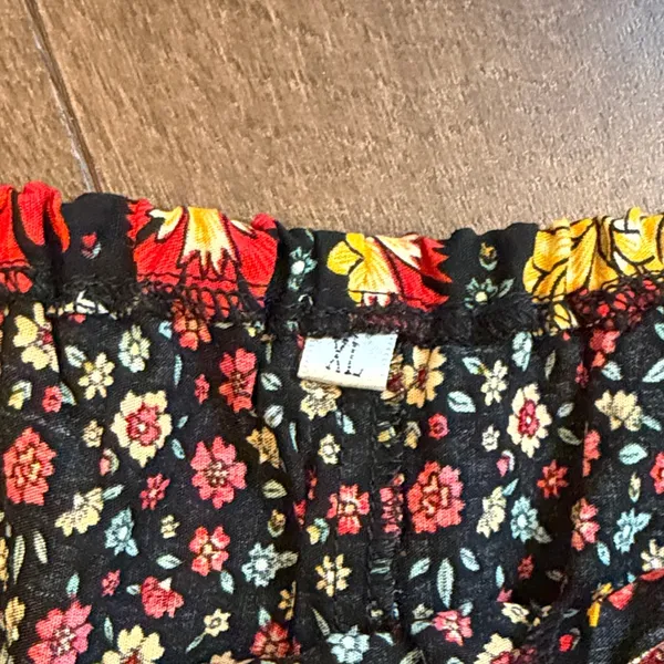 Supreme Fashion Black Floral Ruffle-Accent Off-Shoulder Dress Size XL C9-017 - Image 4