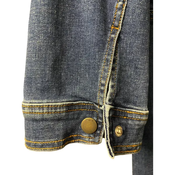 ANA Denim Long Sleeve Dress with Fringed Hem size XXL NEW - Image 5