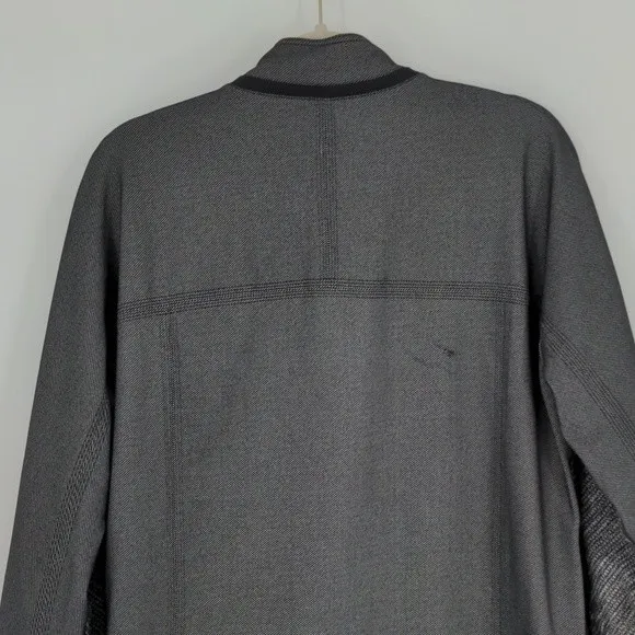 Lululemon Cocoon Car Coat Shine Dot Black Diamond Jacquard Space Dye‎ Size Small - Image 13