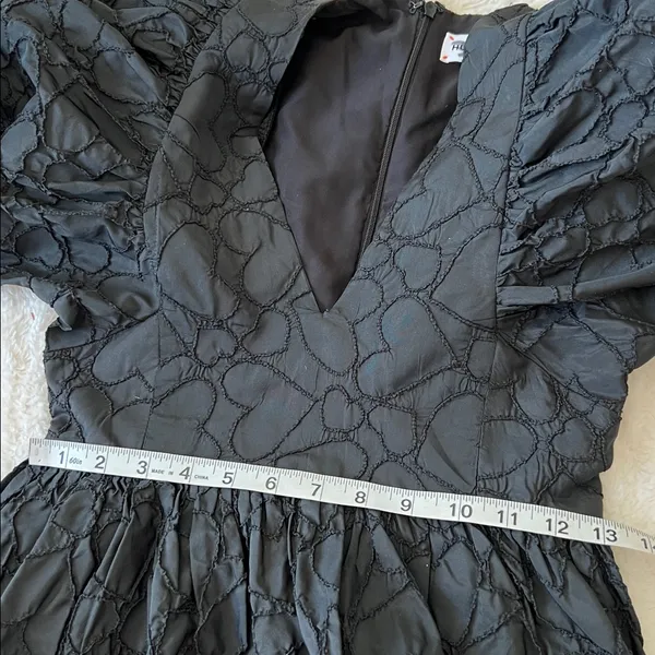 Hunter Bell Black Heart Peplum Top - Image 4