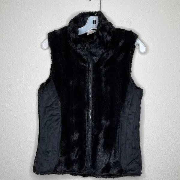 Private Quarters Touch of Mink‎ Vest Black - Image 6
