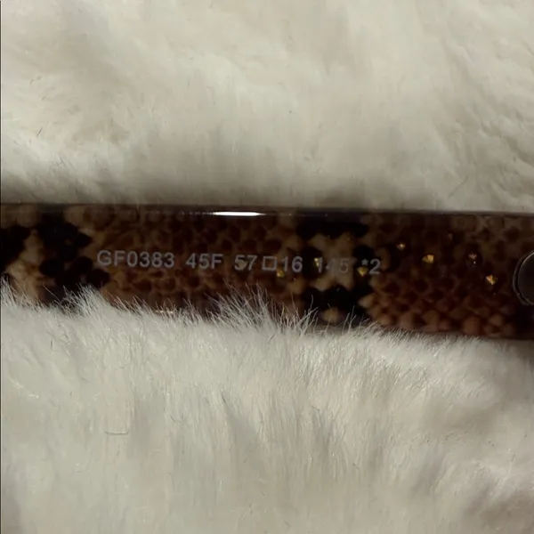 Guess | Brown Snakeskin w/Rhinestones | Cat Eye Sunglasses - Image 6