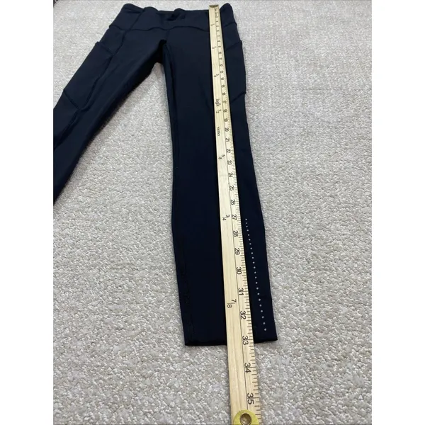 Lululemon Lead The Pack Reflective Tight 28" Black Running Leggings Size 4 - Image 14