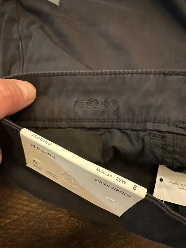 NWT American Eagle Super Stretch Black Jeggings-Size 8 (30x28) - Image 9