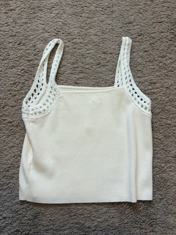 Aerie Crochet Sweater Tank top - Image 3