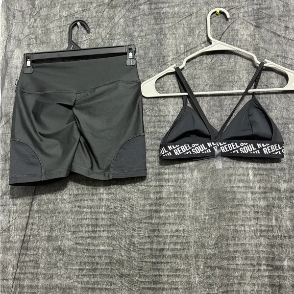 JESFER Activewear Set Shorts & Sports Bra Women’s Size S NWT(A229)&✨ - Image 4