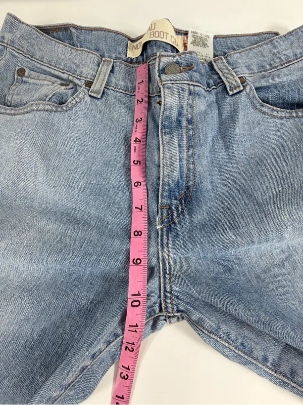 Levis 515 Bootcut Jeans Y2K Light Wash Mid Rise‎ Stretch Denim Blue Womens 12 - Image 5