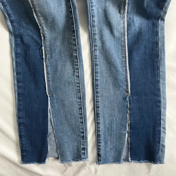 BLANK NYC two-tone split hem mid rise jeans - Image 8