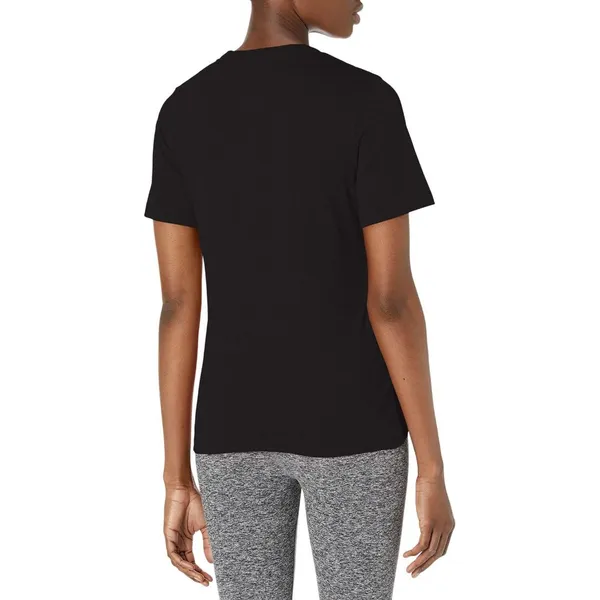 NWT Reebok Womens Graphic Big Logo Tee HB2271 Black XS - Image 2