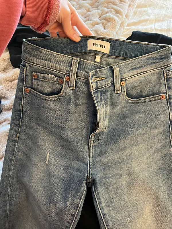 Pistola Lennon High-Rise Cropped Bootcut Jeans - Image 6