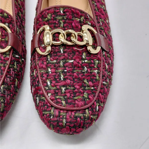 Patrizia by Spring Step Knitknot Loafers Size 37 (US 6.5-7) Tweed Office Preppy - Image 9