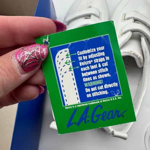 Vintage 90s LA Gear Workout Sneaker‎ Womens 8.5 Box FLAWED Prop - Image 5