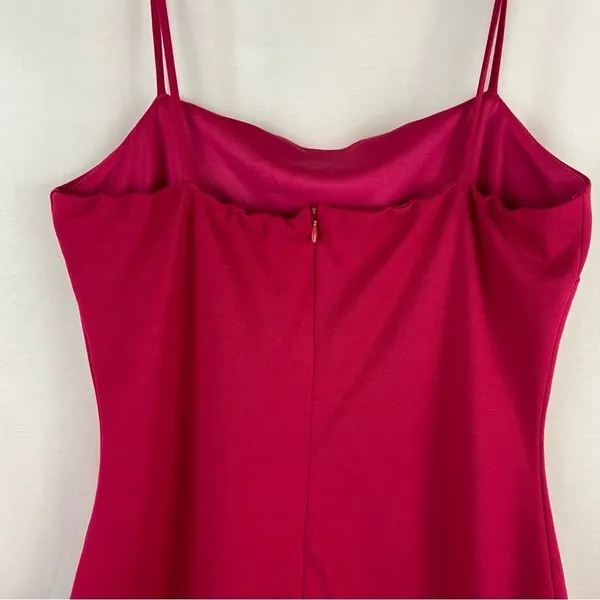 Lulu’s Mini Slip Dress Hot Pink Spaghetti Strap Barbie Glam Party Clubbing NEW - Image 7