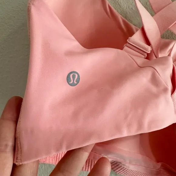 Lululemon AirSupport Bra Pink High Support Running‎ Sports Bra 38DD - Image 3