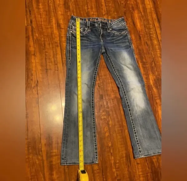 Rock Revival Celine style Bootcut Jeans are a size 28. - Image 13