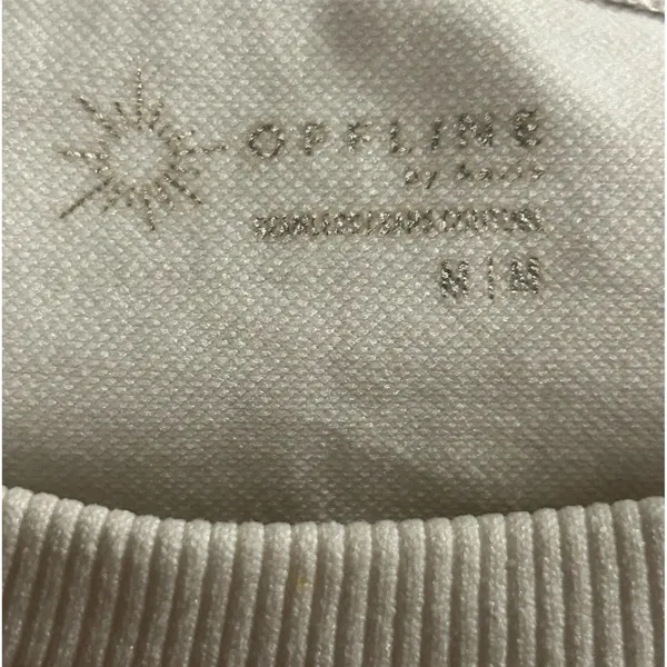 Offline by‎ Aerie Women's White Cropped Crew Neck T-Shirt Size M Casual Top y2k - Image 7