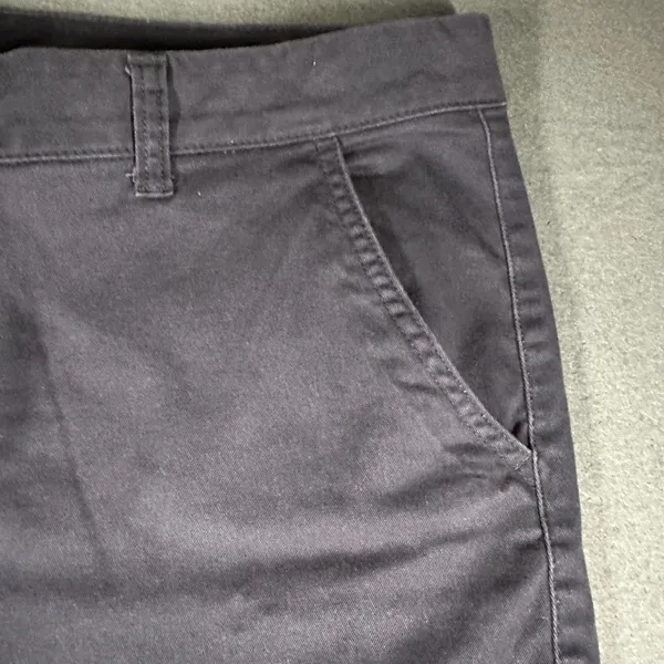 AERO Skinny Ankle Pants Womens 16 Long Navy Casual Chino‎ Stretch Flat Front - Image 7