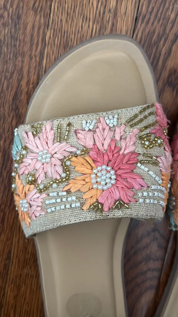 Haute Hippie Beaded Sandals - Image 2