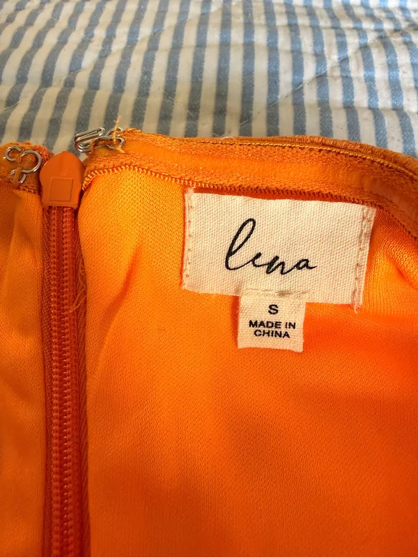 Boutique Orange strapless mini dress - Image 4