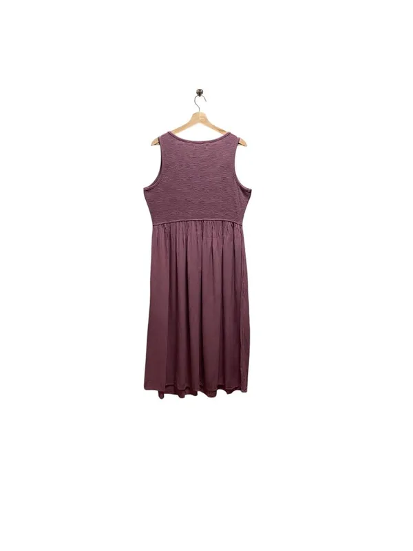 Frye Smocked Top Midi Dress Pink Size L Summer Vacation Coastal Beach Bohemian - Image 12