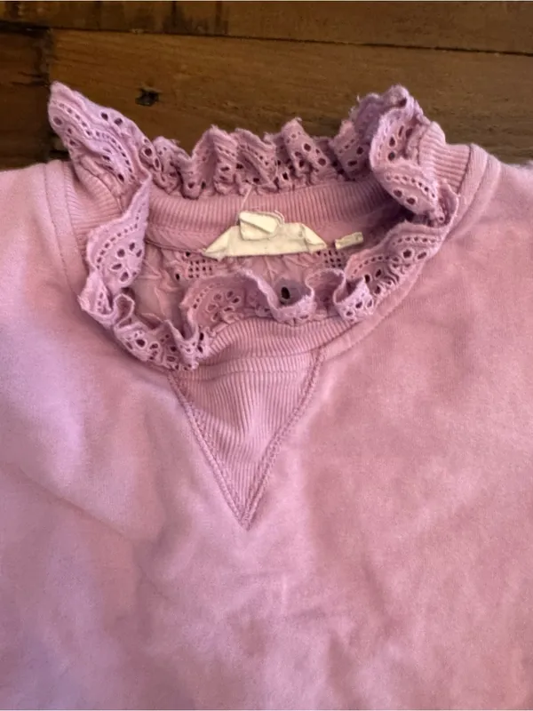 ANTHRO | Forever That Girl‎ Eyelet Mixed Media Top - Image 5