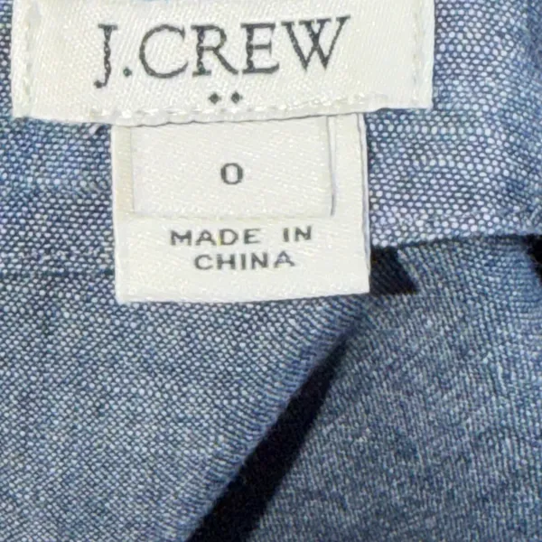J.‎ Crew Faux-Wrap Chambray Dress - Image 7